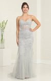 Load image into Gallery viewer, LA Merchandise LA8013 Strapless Embellished Corset Formal Prom Gown