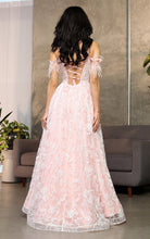 Load image into Gallery viewer, LA Merchandise LA8070 Glitter A-line Strappy Back Pageant Gown