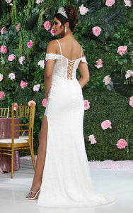 LA Merchandise LA8107 Beaded Wholesale Corset Gown