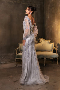 LA Merchandise LA8125 Sequin V-Neck Red Carpet Wholesale Long Gown