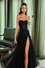 Load image into Gallery viewer, LA Merchandise LA8135 Sexy Strapless Beaded Wholesale Long Prom Dress