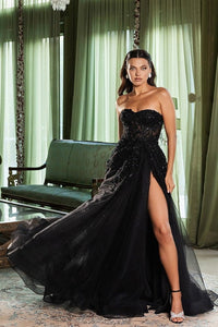 LA Merchandise LA8135 Sexy Strapless Beaded Wholesale Long Prom Dress