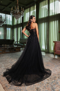 LA Merchandise LA8135 Sexy Strapless Beaded Wholesale Long Prom Dress