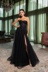 Load image into Gallery viewer, LA Merchandise LA8135 Sexy Strapless Beaded Wholesale Long Prom Dress