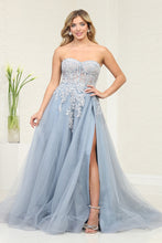 Load image into Gallery viewer, LA Merchandise LA8135 Sexy Strapless Beaded Wholesale Long Prom Dress