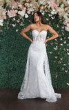 Load image into Gallery viewer, Red Carpet Stunning Lace Gown - LA1837 - WHITE - LA Merchandise
