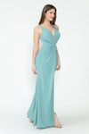 Load image into Gallery viewer, Wholesale Red Carpet Dress Ruched High Slit Mermaid Gown By LAF5308 - - Dress LAF