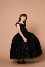 Load image into Gallery viewer, LA Merchandise LAZSCK303 Glitter Detachable Cape Mini Quince Dress - BLACK - LA Merchnadise