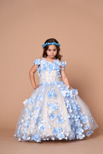 Load image into Gallery viewer, LA Merchandise LAZSCK305 Cold Shoulder Floral Applique Mini 15 Dress - LIGHT BLUE - LA Merchnadise