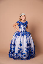 Load image into Gallery viewer, LA Merchandise LAZSCK305 Cold Shoulder Floral Applique Mini 15 Dress - ROYAL BLUE - LA Merchnadise