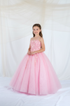 Load image into Gallery viewer, LA Merchandise LAZSCK322 Girls 3D Floral Sweetheart Embroidered A-Line Gown