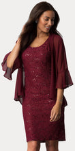 Load image into Gallery viewer, Plus Size Mother Of The Bride Dress - SF8856 - BURGUNDY - LA Merchandise