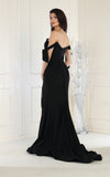 Load image into Gallery viewer, La Merchandise LA1858 Sexy Off The Shoulder Stretchy Bridesmaids Gown - - LA Merchandise
