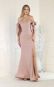 Wholesale Evening Dress Off The Shoulder Trumpet Plus Size Formal Gown By LA1858B