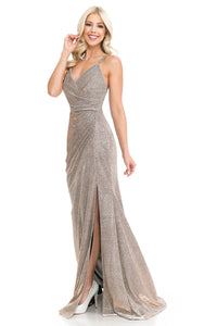 Shiny Prom Formal Gown- LN5222 - - LA Merchandise