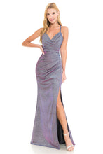 Load image into Gallery viewer, Shiny Prom Formal Gown- LN5222 - PURPLE - LA Merchandise