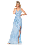 Load image into Gallery viewer, Shiny Prom Formal Gown- LN5222 - SKY BLUE - LA Merchandise