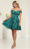 Load image into Gallery viewer, Short Prom Dresses - LA1933 - HUNTER GREEN - LA Merchandise