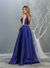 Load image into Gallery viewer, Shoulder straps sequins taffeta ballgown with side pockets- LA1683 - - LA Merchandise