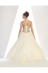 Load image into Gallery viewer, La Merchandise LA74 Wholesale Quinceanera Strapless Corset Ball Gown - - Dresses LA Merchandise