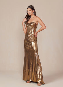 Wholesale Prom Evening Gown Sexy Metallic Sheath Dress by LAXT1499