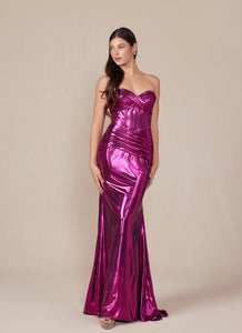 Wholesale Prom Evening Gown Sexy Metallic Sheath Dress by LAXT1499