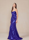 Load image into Gallery viewer, Wholesale Prom Evening Gown Sexy Metallic Sheath Dress by LAXT1499