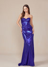 Load image into Gallery viewer, Wholesale Prom Evening Gown Sexy Metallic Sheath Dress by LAXT1499