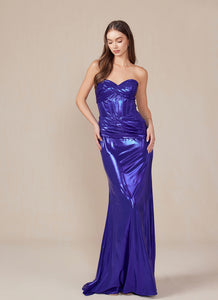 Wholesale Prom Evening Gown Sexy Metallic Sheath Dress by LAXT1499