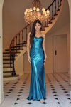 Load image into Gallery viewer, Wholesale Prom Evening Gown Sexy Metallic Sheath Dress by LAXT1499