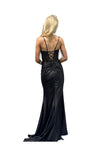 Load image into Gallery viewer, LAHTL3048L Wholesale Off-White Satin Wedding Dress with Corset Sweetheart Neckline &amp; High Slit - - Wedding Dress LAH