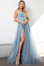 Load image into Gallery viewer, LA Merchandise LAATM1004 A-line Prom Embroidered Gown