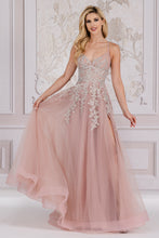 Load image into Gallery viewer, LA Merchandise LAATM1006 Corset Back Embroidery Pageant Gown