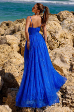 Load image into Gallery viewer, LA Merchandise LAATM1022 A-line Glitter Corset Bone Prom Long Dress