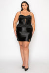 Load image into Gallery viewer, Wholesale Satin Crisscross Corset Short Dress Sweetheart Wrap Bodycon by LAYW1174 - - Short Cocktail Dresses LAY