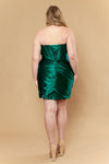 Load image into Gallery viewer, Wholesale Satin Crisscross Corset Short Dress Sweetheart Wrap Bodycon by LAYW1174 - - Short Cocktail Dresses LAY