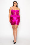 Load image into Gallery viewer, Wholesale Satin Crisscross Corset Short Dress Sweetheart Wrap Bodycon by LAYW1174 - - Short Cocktail Dresses LAY