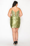 Load image into Gallery viewer, LAYW1176 Wholesale Satin Short Homecoming Dress with Floral Lace Corset Bodice Lace-Up Back