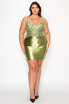 Load image into Gallery viewer, LAYW1176 Wholesale Satin Short Homecoming Dress with Floral Lace Corset Bodice Lace-Up Back