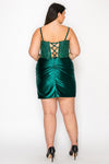 Load image into Gallery viewer, LAYW1178 Wholesale Sequin Corset Bodice Homecoming Dress with Satin Ruched Skirt Cocktail Dress - - Short Cocktail Dress LAY