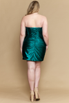 Load image into Gallery viewer, Wholesale Strapless Satin Twist-Front Corset Short Dress Lace-Up Back Cocktail Dress by LAYW1194 - - Short Cocktail Dresses LAY