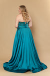 Cargar imagen en el visor de la galería, LAYW1244 Wholesale Strapless Satin A-Line Rhinestone Corset Prom Dress with Lace-Up Back - - Short Cocktail Dress LAY