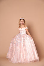 Load image into Gallery viewer, LA Merchandise LAZWB103 Off Shoulder 3D Floral Little Quince Dress - BLUSH - LA Merchnadise