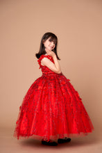 Load image into Gallery viewer, LA Merchandise LAZWB103 Off Shoulder 3D Floral Little Quince Dress - RED - LA Merchnadise