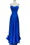 Load image into Gallery viewer, LAHTL3049L Wholesale Satin Corset Long Prom Dress Spaghetti Strap Formal Gown with Lace-Up Back - - Long Formal Dress LAH