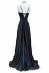 Load image into Gallery viewer, LAHTL3049L Wholesale Satin Corset Long Prom Dress Spaghetti Strap Formal Gown with Lace-Up Back - - Long Formal Dress LAH