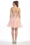 Load image into Gallery viewer, La Merchandise LA1414 Strapless Short Wholesale Homecoming Party Dress - - LA Merchandise