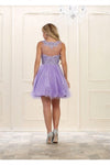Load image into Gallery viewer, La Merchandise LA1429 Wholesale Sleeveless Short Mesh Homecoming Dress - - LA Merchandise