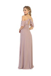 Load image into Gallery viewer, La Merchandise LA1732 Cold Shoulder Simple Chiffon Bridesmaids Dress - - Dress LA Merchandise