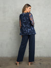 Load image into Gallery viewer, LA Merchandise LAV3426 3-Piece Mother of the Bride Pantsuit with Sheer Floral Jacket Elegant Evening Set